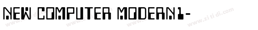 New Computer Modern1字体转换